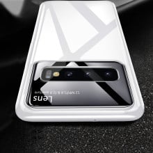 Vaku ® Samsung Galaxy S10 Plus Polarized Glass Glossy Edition PC 4 Frames + Ultra-Thin Case Back Cover