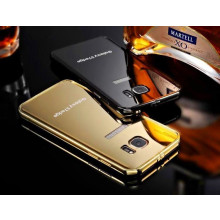 Xuenair ® Samsung Galaxy S7 Edge Mirror Finish Ultra Slim Metal Electroplating Arc Aluminium Bumper + Back Cover