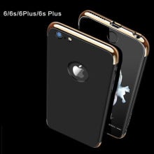 VAKU ® Apple iPhone 6 / 6S Clint Series Ultra-thin Metal Electroplating Splicing PC Back Cover