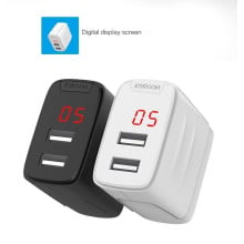 Joyroom ® 2.4A Fast Charging Digital LED Display Screen Dual-USB Port Travel Charger