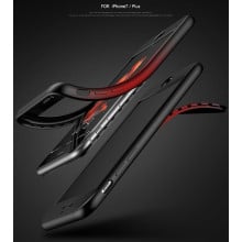 Vaku ® Apple iPhone SE 2020 - 7D Series PC Case  Dual-Colour Finish 3-in-1 Ultra-thin Slim Front Case + Tempered + Back Cover