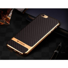 Vorson ® Apple iPhone 6 / 6S Checkerbox Patterned Gold Electroplated Soft TPU Back Cover