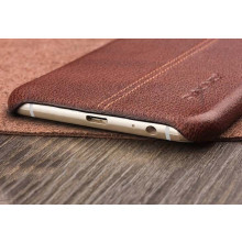 Vaku ® Oppo F1 Plus Lexza Series Double Stitch Leather Shell with Metallic Camera Protection Back Cover