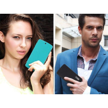 Rock ® LG Google Nexus 5 Elegante Series Skin Feel Folio Grip PU Leather Case Flip Cover