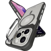 eller santé ® Apple iPhone 16 Pro Max Therox MagPro Translucent Cover with Stand Holder Camera Screen Protector Shockproof Protective Back cover