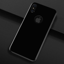 Dr. Vaku ® Apple iPhone X / XS Reflective 0.3mm 9H Hardness Gloss Finish Back Tempered