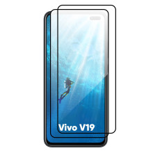 Vaku ® Combo Vivo V19 ESD Anti-Static Shatterproof Tempered Glass - Pack Of 2