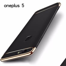 Vaku ® OnePlus 5 Ling Series Ultra-thin Metal Electroplating Splicing PC Back Cover