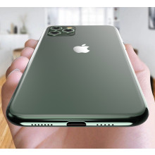 Vaku ® For Apple iPhone 11 Pro Max 1:1 Logo Chrome Line Back Cover