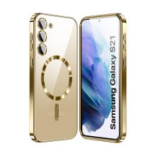 Vaku ® Samsung Galaxy S21 Luxury Electroplated Magnetic Magsafe Camera Protection TPU Back Cover Case