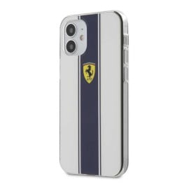 Scuderia Ferrari ® Apple iPhone 12 / 12 Pro Navy ON STRIPE Case Back Cover