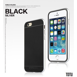 Totu ® Apple iPhone 6 / 6S Evoque Metal + Soft Grip Case Soft / Silicon Case