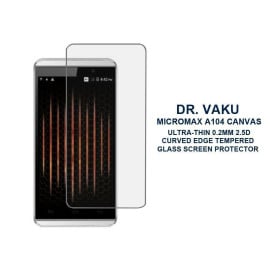 Dr. Vaku ® Micromax A104 Canvas Ultra-thin 0.2mm 2.5D Curved Edge Tempered Glass Screen Protector Transparent