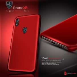 Ferrari ® Apple iPhone XR Liquid Silicon Luxurious Case Limited Edition Back Cover
