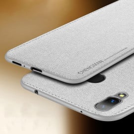 Vaku ® Vivo Y95 Luxico Series Hand-Stitched Cotton Textile Ultra Soft-Feel Shock-proof Water-proof Back Cover