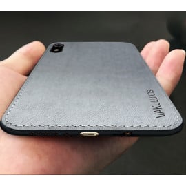 Vaku ® Xiaomi Redmi 7A Luxico Series Hand-Stitched Cotton Textile Ultra Soft-Feel Shock-proof Water-proof Back Cover