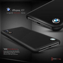 BMW ® Apple iPhone XR Liquid Silicon Luxurious Case Limited Edition Back Cover