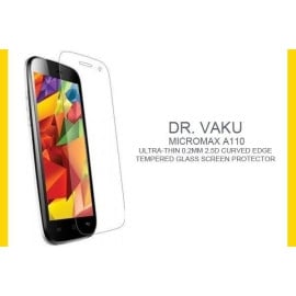 Dr. Vaku ® Micromax A110 Ultra-thin 0.2mm 2.5D Curved Edge Tempered Glass Screen Protector Transparent