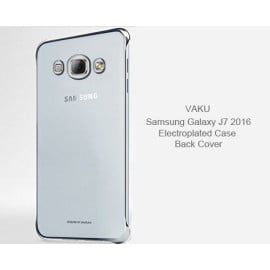 Vaku ® Samsung Galaxy J7 (2016) High Quality Fashion Looking Metal Electroplating Protective PC Back Cover