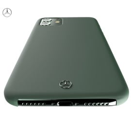 Mercedes Benz ® Apple iPhone 11 Liquid Silicon Velvet-Touch Silk Finish Shock-Proof Back Cover
