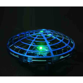 Vaku ® 6-Axis Gyroscopic FLYING UFO with Collision-Detection & Hand Gesture Controlled Metal Electroplated Indoor & Outdoor Drone