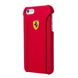 Ferrari ® Apple iPhone 6 / 6S 488 PistaSpider Double Stitched Dual-Material PU Leather Back Cover