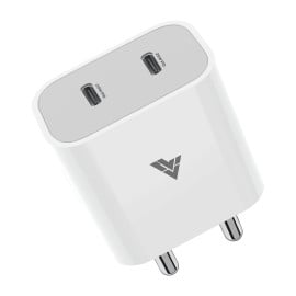 Vaku ®️ Nexor 25W PD Dual Port Charger Type C [Apple MFi Certified] Adapter For iPhone and Android Devices