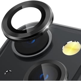 Vaku ® Apple iPhone 13 mini Metal Camera Lens Protector Anti Scratch HD Clear Case Friendly Tempered Glass Camera Cover