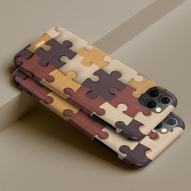 Vaku ® Apple iPhone 11 Pro 3D Wooden Puzzle Designer Print Back Cover