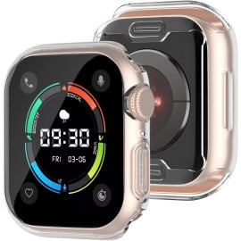 Vaku ® Hybrid 360 Slim Protective case Apple Watch 45mm (Series 7 ) Shock Proof - Transparent