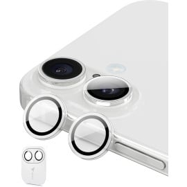 Vaku ® Apple iPhone 16 Plus Metal Camera Lens Protector Anti Scratch HD Clear Case Friendly Tempered Glass Camera Cover