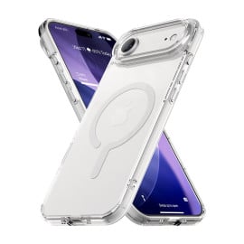 Vaku Luxos ® Apple iPhone 17 Air Glassy MagPro Clear TPU Shockproof Scratch Resistant Military-Grade Protection Back Cover
