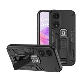 Vaku ® Oppo A78 5G Valor Military Grade Armor Case with Built-in Kickstand Shockproof Back Cover