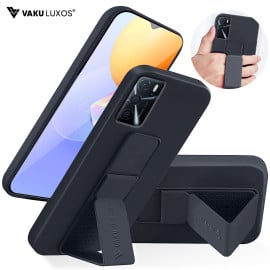 Vaku ® Oppo A16 Harbor Grip Multi-Functional Magnetic Vertical & Horizontal Stand Case TPU Back Cover