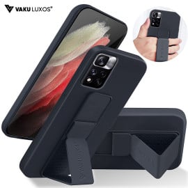 Vaku ® Xiaomi Redmi Note 11 Pro Plus 5G Harbor Grip Multi-Functional Magnetic Vertical & Horizontal Stand Case TPU Back Cover