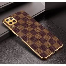Vaku ® Samsung Galaxy A22 4G Cheron Leather Electroplated Soft TPU Back Cover