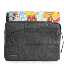 Vaku ® Geuite Series Multiutility Bag for MacBook 14 Inch - Grey