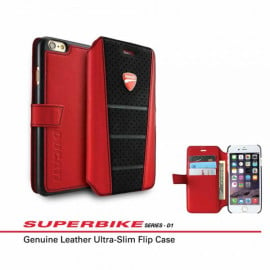 Ducati ® Apple iPhone 6 / 6S Official Diavel Series Genuine Leather Flip Cover