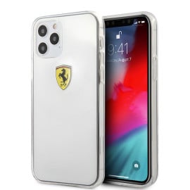 Scuderia Ferrari ® Apple iPhone 12 Pro Max Clear Hard Case Back Cover