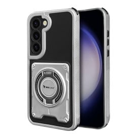 Vaku Luxos ® Samsung Galaxy S23 Axion Armor Military Grade Protective Case with Magnetic Ring Holder Kickstand Back Cover