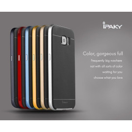 i-Paky ® Samsung Galaxy S6 Mat Series Ultra-thin Hybrid Silicon Grip Shockproof Protective Shell Back Cover