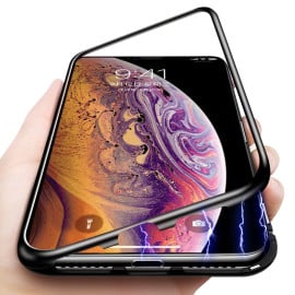 Vaku ® Apple iPhone XS Max Electronic Auto-Fit Magnetic Wireless Edition Aluminium Ultra-Thin CLUB Series Back Cover