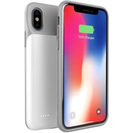 USAMS ® IPhone XS Battery Case Top TPU Body With LED indicator High Power 3,200 Mah Wire-Less Battery Case