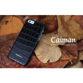 Bushbuck ® Apple iPhone 6 Plus / 6S Plus Stone Patterned Caiman Premium Leather Back Cover