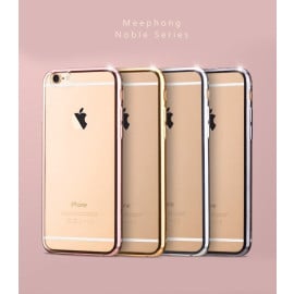 MeePhone ® For Apple iPhone 6 Plus / 6S Plus Noble Series Metal Electroplating Bumper Transparent Back Cover