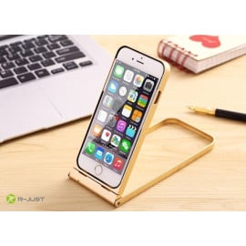 R-JUST ® Apple iPhone 6 / 6S Bluetooth Remote Shutter 360 Rotation + Inbuilt Selfie Stand Aluminium Metal Bumper