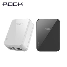 Rock ® Multi-function Tank Travel Dual-USB + Long Range 150Mbps WIFI Repeater Travel Charger
