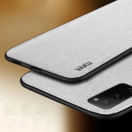 Vaku ® Samsung Galaxy S20 Luxico Series Hand-Stitched Cotton Textile Ultra Soft-Feel Shock-proof Water-proof Back Cover