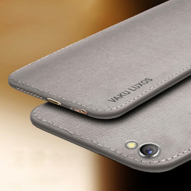 Vaku ® Vivo Y69 Luxico Series Hand-Stitched Cotton Textile Ultra Soft-Feel Shock-proof Water-proof Back Cover