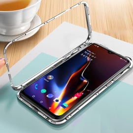 Vaku ® OnePlus 6T Electronic Auto-Fit Magnetic Wireless Edition Aluminium Ultra-Thin CLUB Series Back Cover